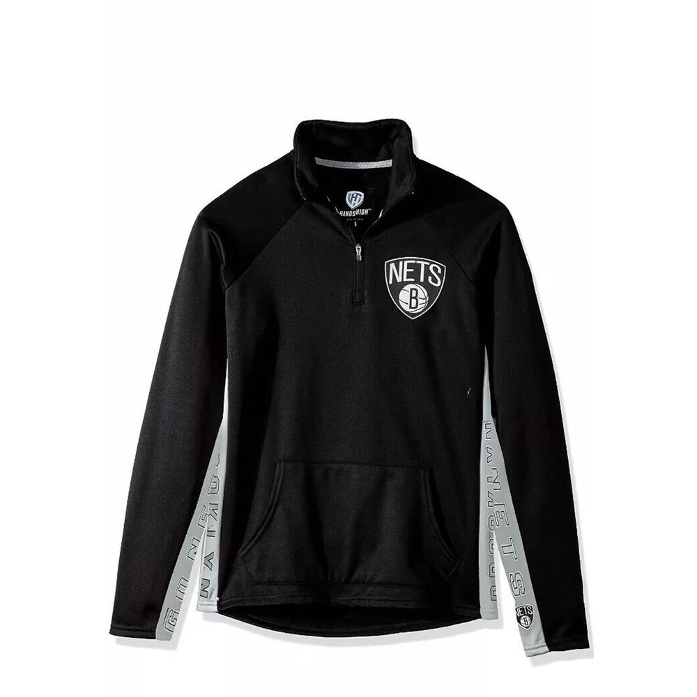 Hands High Brooklyn NetsNBA Womens MVP Quarter Zip Pullover Size Medium
